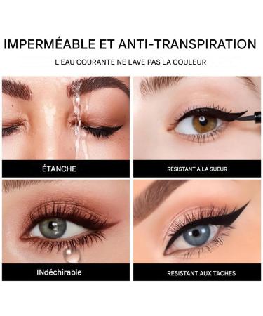Waterproof and Smudge-Proof Liquid Eyeliner Pencil Long-Lasting and Smear-Proof | Liquid Eyeliner Pen | for Makeup Parties Dates Beauty Women and Girls - Buy Online on GoSupps.com