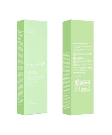 medicube Exosome Cica Tea Tree Cream for Sensitive Skin with Centella Asiatica help reduce redness and breakouts. | Low-irritating Moisturizing Daily Texture Care | Korean Skincare | 1.7 fl oz - Buy Online on GoSupps.com