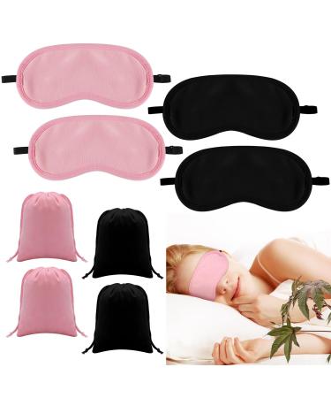 8 Pcs Castor Oil Pack for Eye with Storage Bags Flannel Cotton Reusable Organic Sleep Mask Comfort Castor Oil Eye Mask Washable Castor Oil Packs Kit 2 Colors Castor Oil Not Included
