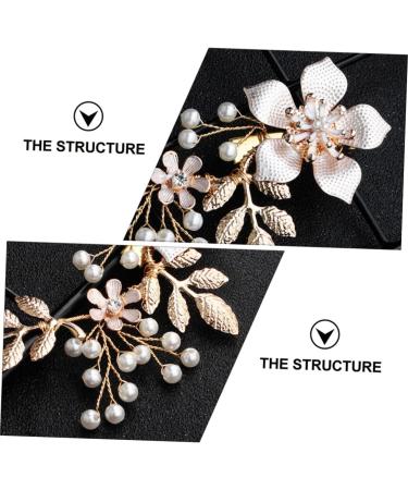 FOMIYES 1pc Hairpin Wedding Hair Tiaras for Women Hair Barrettes for Women Hair Accessories for Women Wedding Bridal Hair Barrette Flower Hair Clips for Women Side Clip Alloy Lace Miss - Buy Online on GoSupps.com