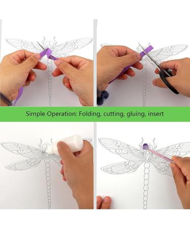 Uniquilling Quilling Kit for Adults - Handmade DIY Craft Toolset for Paper Filigree Art - Dragonfly Design - Room Wall Art Decor - Beginner Friendly - Buy Online on GoSupps.com