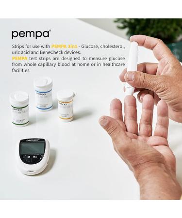 Pempa 50 x Blood Sugar Test Strips | Accurate Home Diabetes Testing | Easy Blood Glucose Monitoring Device - Buy Online on GoSupps.com
