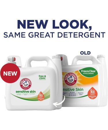 Arm & Hammer Sensitive Skin Free & Clear Laundry Detergent - 140 Loads Liquid 140 Fl Oz - Ideal for Sensitive Skin | International Shipping Available - Buy Online on GoSupps.com