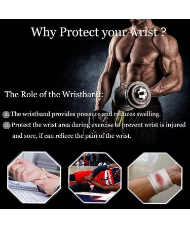 YUNYILAN 2 Pack Black Large Wrist Brace Carpal Tunnel Compression Wristbands for Pain Relief - Breathable Support Sleeves for Work, Fitness, Weightlifting - Sprains, Tendonitis - Buy Online on GoSupps.com