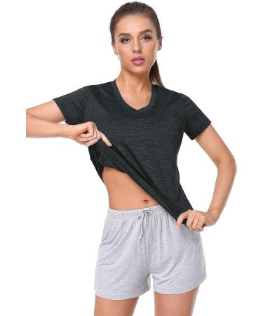 Xelky Women's Dry Fit Tshirt 4 Pack - Short Sleeve Moisture Wicking Athletic Shirts - Buy Online on GoSupps.com