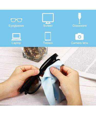 PATIKIL 20 Pack Eyeglass Microfiber Cleaning Cloths | 6"x6" Soft Wipes for Glasses Camera Lenses & Screens | Individually Pouched White - Buy Online on GoSupps.com