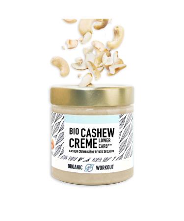 Organic Workout Bio-cashewm with vanilla aroma |Vegan |Lower-Carb |Without added sugar |With erythritus |White chocolate cashew-vanilla 190 g (1 Pack)