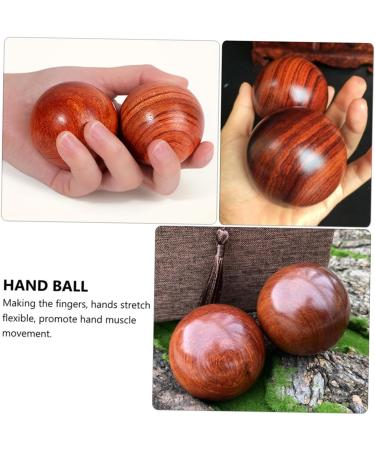 Magiclulu 6 STK Solid Wood Massage Ball Roller | Baoding Balls for Muscle Massage & Hand Training | Chinese Wooden Massage Balls - Buy Online on GoSupps.com