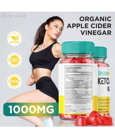 Speedy Keto ACV Gummies for Advanced Weight Loss - 60 Count Pack - Shark Tank Belly Fat Supplement with Apple Cider Vinegar - Extra Strength Gomitas - Buy Online on GoSupps.com
