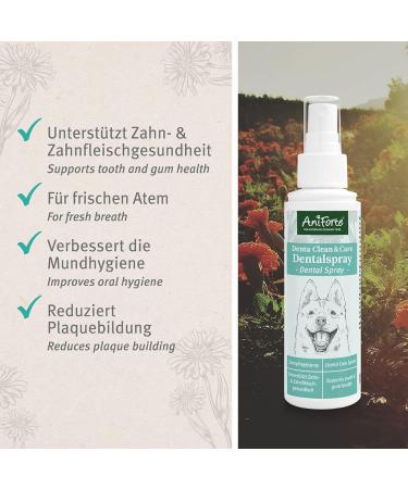 Aniforte Denta Clean & Care Dental Spray for Dogs - 100% Natural Extracts Fresh Breath Prevents Plaque & Tartar - Buy Online on GoSupps.com