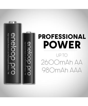 Panasonic K-KJ65KHA4BA Quick Charger with LCD & USB | 4AA eneloop pro Batteries | Fast International Shipping - Buy Online on GoSupps.com