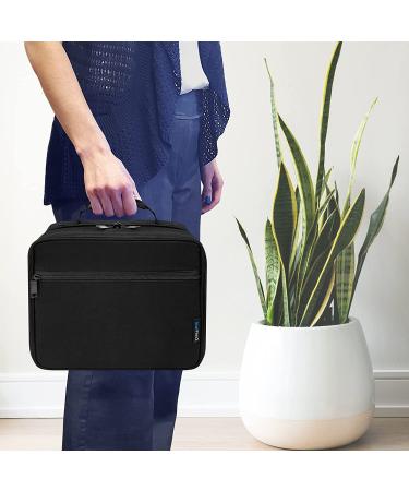 StarPlus2 Large Padded Pill Bottle Organizer - Black Medicine Bag for Medications & Vitamins - Home & Travel Storage Case - Fixed Pockets - Large Size - Buy Online on GoSupps.com