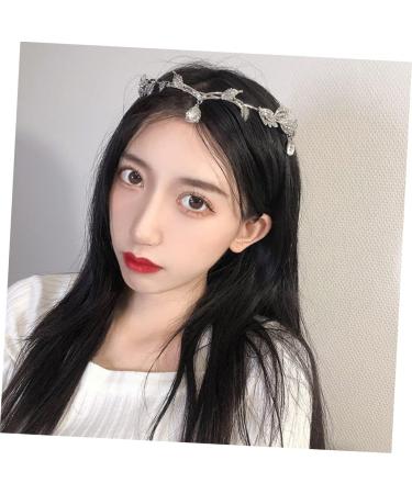 MAGICLULU 1pc Crystal Leaf Headband Wedding Headband Bride Hair Crown Bride Headdress Crystal Pendant Headband Retro Leaf Headband Leaf Hair Crown Wedding Bride Headpieces Bridal Headband - Buy Online on GoSupps.com