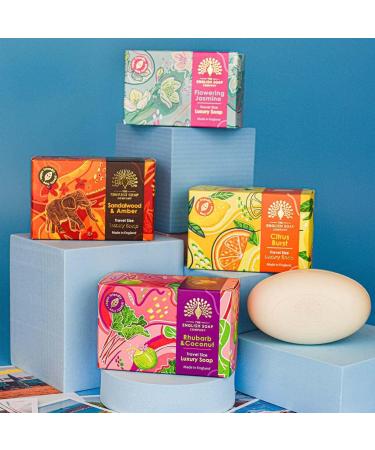  The English Soap Company The English Soap Company Luxury Sandalwood & Amber Travel Size Soap 100g - Buy Online on GoSupps.com