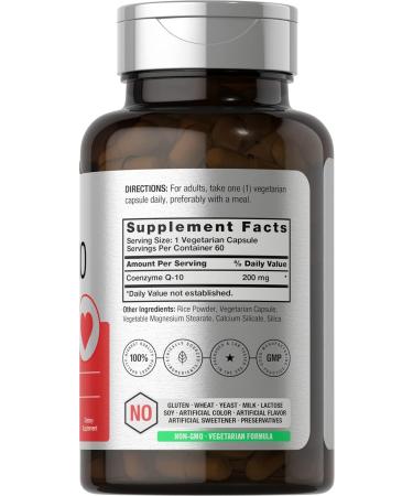 Horb ach CoQ10 200mg - 60 Vegetarian Capsules | Non-GMO Gluten Free Supplement for Heart Health - Buy Online on GoSupps.com