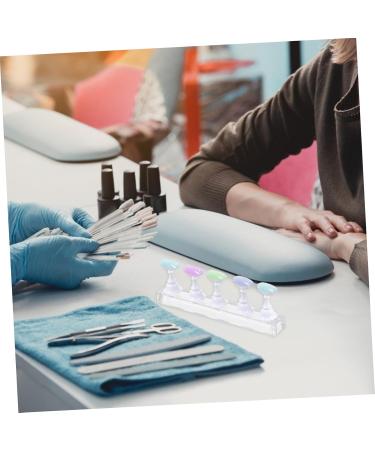 Housoutil Nail Art Holder Base 2 Sets Nail Holder Display Stand Manicure Acrylic Nail Art Stand 2.4X1.4X1.4CM Assorted Color 1 - Buy Online on GoSupps.com