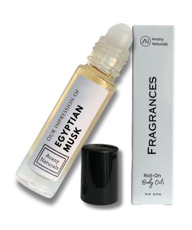 Egyptian Musk Perfume Oil - Layering Fragrances Unisex Perfumes for Women Men Travel Size Cologne Roll On Scented Body Oil (Egyptian Musk)
