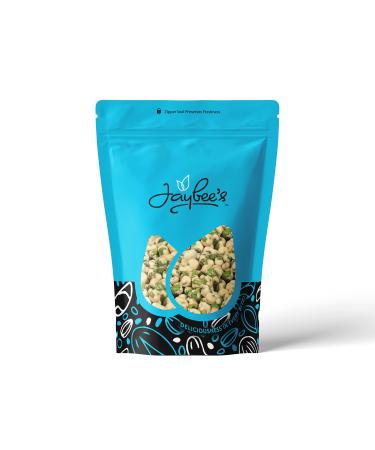 Wasabi Peas - 15 oz Resealable Pouch | Sweet, Spicy, Crunchy Snack - Coated Green Pea | Healthy Nutritious Source of Fiber and Protein - Kosher | Car Snacks for Road Trips, Hiking | Jaybee's Nuts