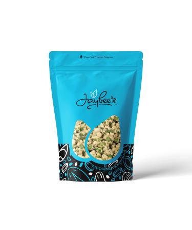 Wasabi Peas - 15 oz Resealable Pouch | Sweet, Spicy, Crunchy Snack - Coated Green Pea | Healthy Nutritious Source of Fiber and Protein - Kosher | Car Snacks for Road Trips, Hiking | Jaybee's Nuts
