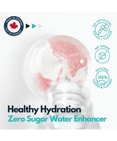  Hydration Vitamin-Rich Water Enhancer Powder Mix - Raspberry & Watermelon Flavor - 25 servings - Sugar-Free All-Natural Source of Vitamin C E B6 B12 - Buy Online on GoSupps.com
