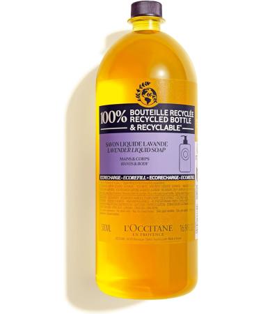 L'OCCITANE Shea Lavender Liquid Soap Refill 500ml | Shea Butter Enriched | Gentle Luxury Soap for Dry & Normal Skin - Buy Online on GoSupps.com