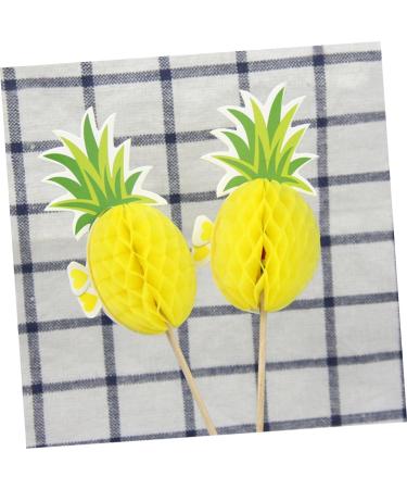 10 Pcs Wedding Decor Cupcake Toppers Cupcake Topper Decorations Cupcake Picks Cupcake Sticks Cupcake Pick Sticks Paper Cup Hawaii 3d Bamboo Yellow medium - Buy Online on GoSupps.com
