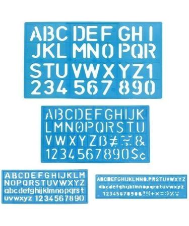 1 x Letter and Number Stencil Sets - Sizes 8  10  20  30mm - Assorted Colors - Buy Online on GoSupps.com