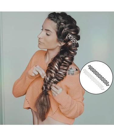 2Pcs Hair Knitting Tool Fashion French Hair Styling Clip Twist Braid Hair Knitting Tool Hair Braiding Tool Plait Hair Braider Braiding Tool Roller Bun DIY Hair Styling Accessories for Women Girls - Buy Online on GoSupps.com