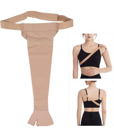 Arm Stocking with Cuff for Lymphedema - Compression Support for Swelling | Post-Mastectomy & Thumb Wrist Cuff (Left Hand) - Buy Online on GoSupps.com