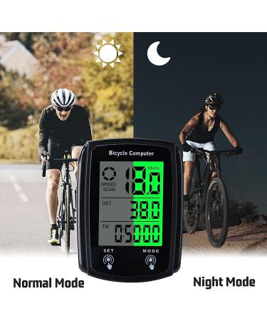 Wired Bike Computer Speedometer - Digital LCD Display MPH KM/H Odometer | Waterproof Cycling Computer - Buy Online on GoSupps.com