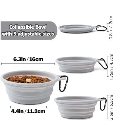 Buy Ohmo Foldable Dog Bowl 800ml - Portable Water Bowl for Medium to Large Dogs Ideal for Travel | Extra Thick & Durable - Buy Online on GoSupps.com