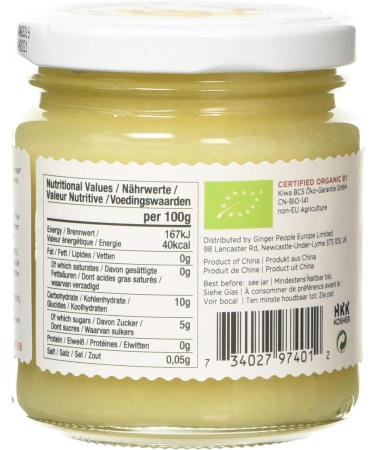 The Ginger People Organic Minced Ginger 190 g - Buy Online on GoSupps.com