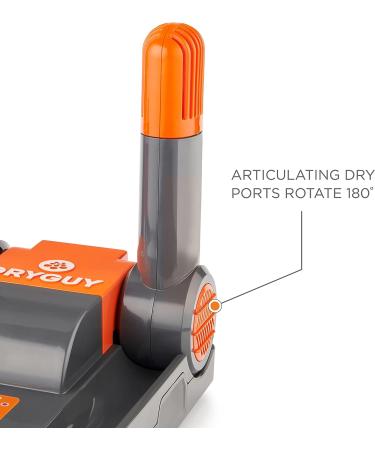 Unisex Force Dry Sport-Digital Shoe Dryer | Gray Orange | Universal Fit - Buy Online on GoSupps.com