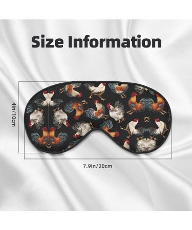 French Roosters Soft Sleep Eye Mask | Breathable Female Eye Patch for Travel & Relaxation - Buy Online on GoSupps.com