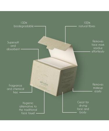 Whistle Wellness Disposable Face Towels - Biobased Ultra Soft Makeup Remover Wipes for Sensitive Skin - 50 Count Resealable Box - Buy Online on GoSupps.com
