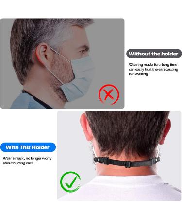 12PCS Mask Extender Strap Ear Savers - Adjustable Mask Extension Hook for Comfortable Fit - Ear Protectors and Straps for Back of Head - 12 Count - Buy Online on GoSupps.com