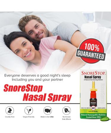 SnoreStop NasoSpray - Fast-Acting Snoring Solution for Deep Sleep - 60 Sprays - Buy Online on GoSupps.com