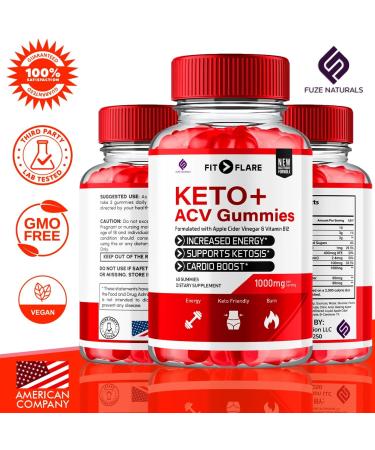 Buy Fit Flare Keto ACV Gummies (3 Pack) - 1000MG Apple Cider Vinegar Supplement with Vitamin B12 Folate & Beet Root - Advanced Formula for Weight Management - International Shipping Available - Buy Online on GoSupps.com