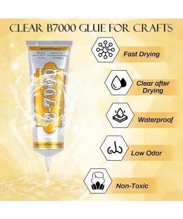 B7000 Rhinestone Jewelry Glue Clear - 3.7 fl oz Multi-Function Adhesive for Hobby Models, Crafts, Fabric, Shoes - Buy Online on GoSupps.com