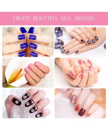 Nizerrd 6 Pcs Nail Art Stamp Pen Set Nail Tools Nail Art Pen with 6 Different Patterns Nail Stamp French Tip Nail Tool for Diy & Professional Use (pink one size) one size Pink - Buy Online on GoSupps.com