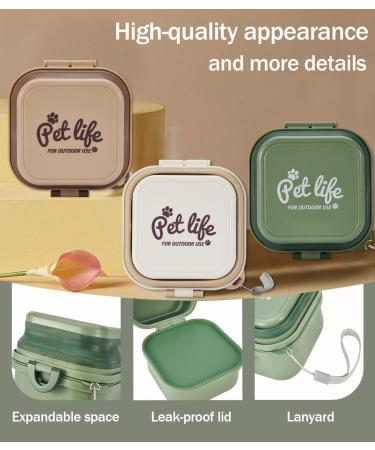 Portable Collapsible Dog Bowl with Lid - Travel-Friendly & Foldable for Dogs & Cats - Ideal for Outdoor & Indoor Use - Buy Online on GoSupps.com