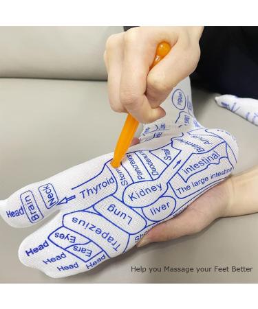 Reflexion Massage Socks Set | Cotton Foot Reflexology Socks for Women (35-39) - 2 Pairs of Pressure Point Massage Socks - Buy Online on GoSupps.com