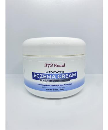 373 Brand Medicated Eczema Cream 8oz | Doctor Recommended in Clinics Nursing Homes and in Home use | Unscented Fragrance Free | Fast Acting Speeds Healing Multi Purpose