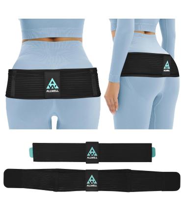ALLWELL Sacroiliac SI Belt for Sciatica Relief | 3-in-1 Back Brace for Men & Women - Lower Back & Hip Pain Support - Buy Online on GoSupps.com
