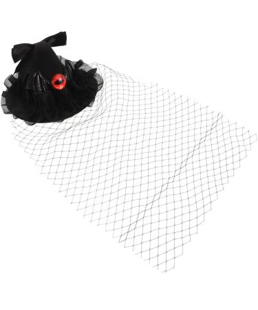 Beaupretty Halloween Witch Hat Hair Clips Witch Hat Hair Accessories Small Witch Hat Fascinator Veil Top Hat for Halloween