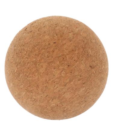 Minkissy cork massage ball high-poaching lacrosse massager foot massager scooter massage ball made of wood for plantar ridges yoga ball 100 mm