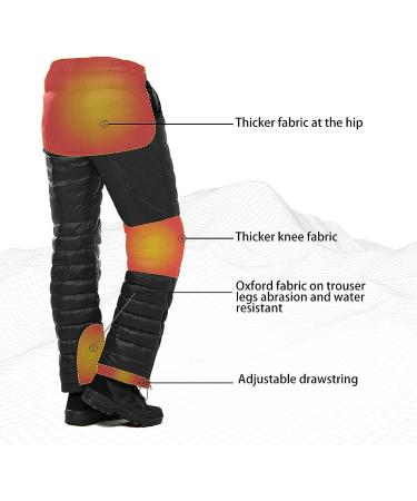 Naturehike Black Goose Down Pants - Ultra Warm Side Zipper - 29W x 19L - Buy Online on GoSupps.com