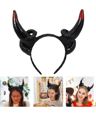 Cabilock Sheep Horns Headband Gothic Sheep Horn Hairbands Devil Horn Headband Animal Cartoon Show Headdress Photo Props for Fancy Dress Cosplay Costume - Buy Online on GoSupps.com