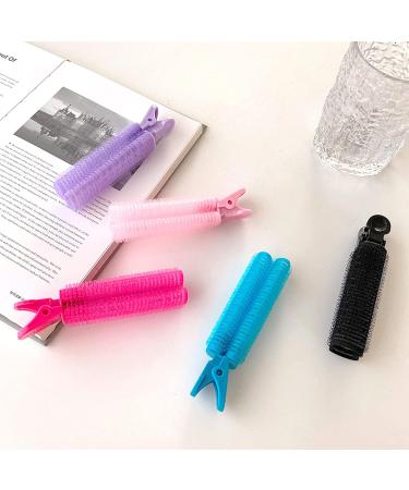 Hair Root Fluffy Clip 4 Pcs Non-Slip Cold Wave Curling Iron for Home Showers Salon DIY Styling Tools (Black) - Buy Online on GoSupps.com
