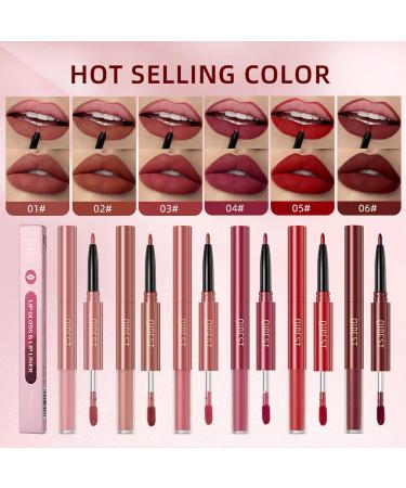 HERBENJOY Nude Lip Liner and Lipstick Set | Vegan & Cruelty-Free Makeup for Long-Lasting Matte Finish - Precision Defined Lip Liner for Women and Girls (01#) - Buy Online on GoSupps.com